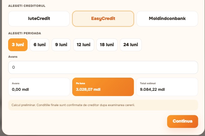 Modul de credit