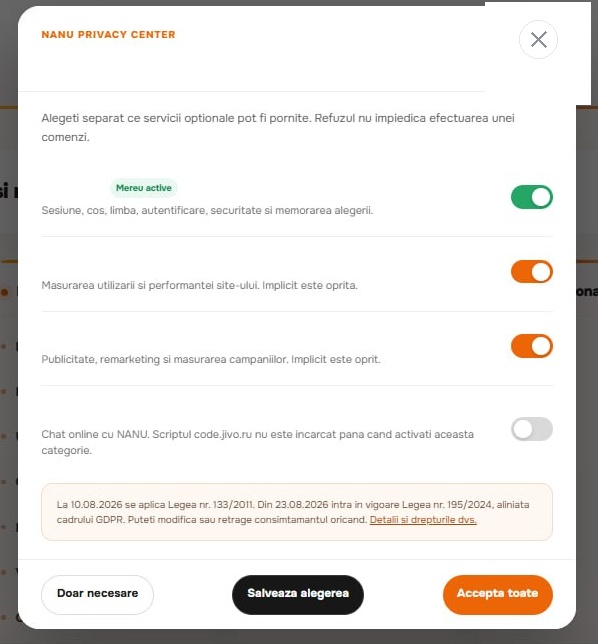Confidentialitate si Cookie